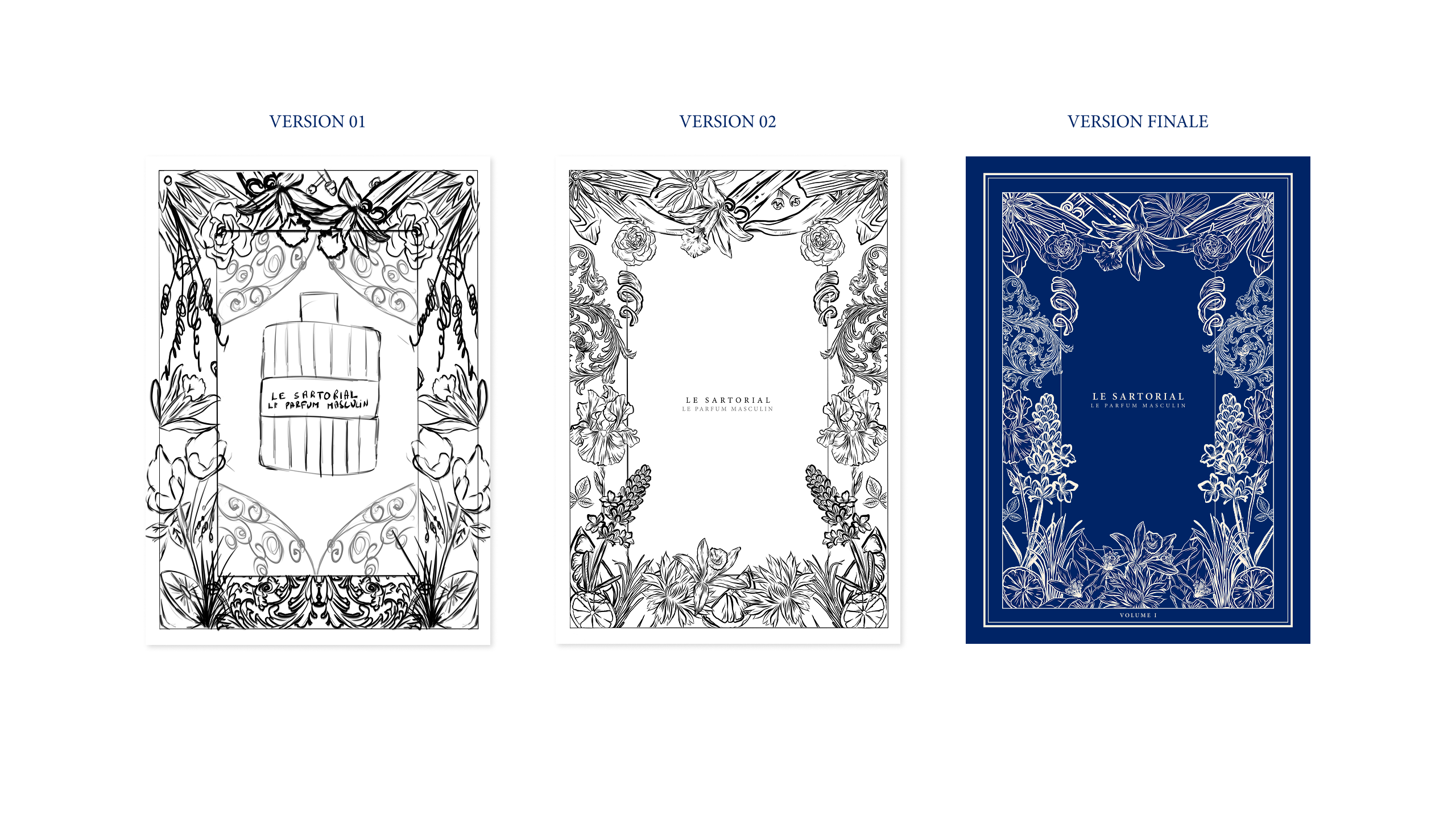 Croquis du magzine Le Parfum Masculin