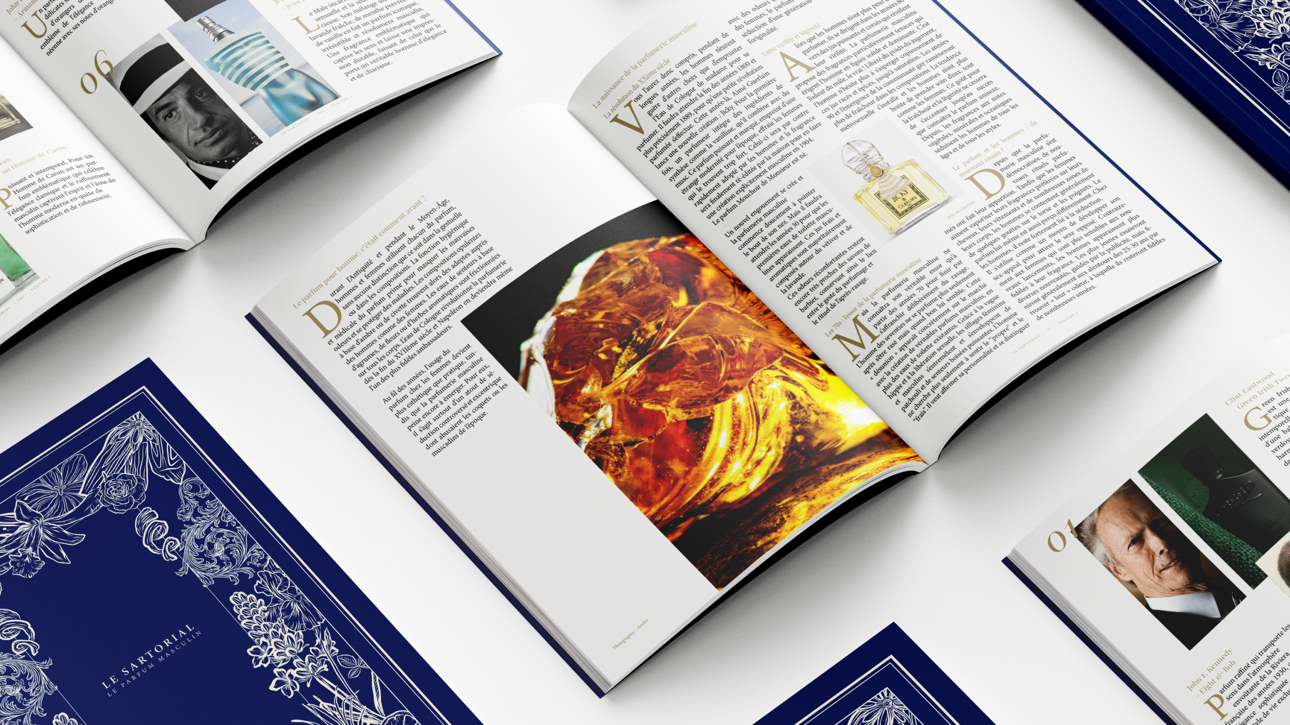 Mockup des pages du magazine