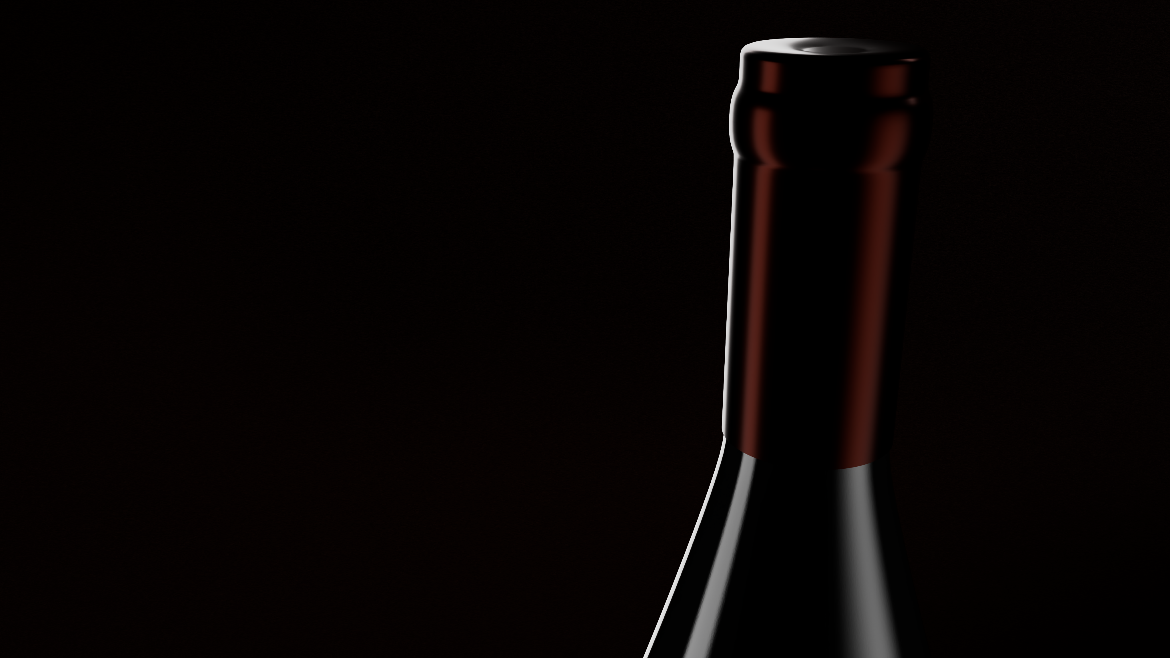 Close up sur le bouchon de la bouteille