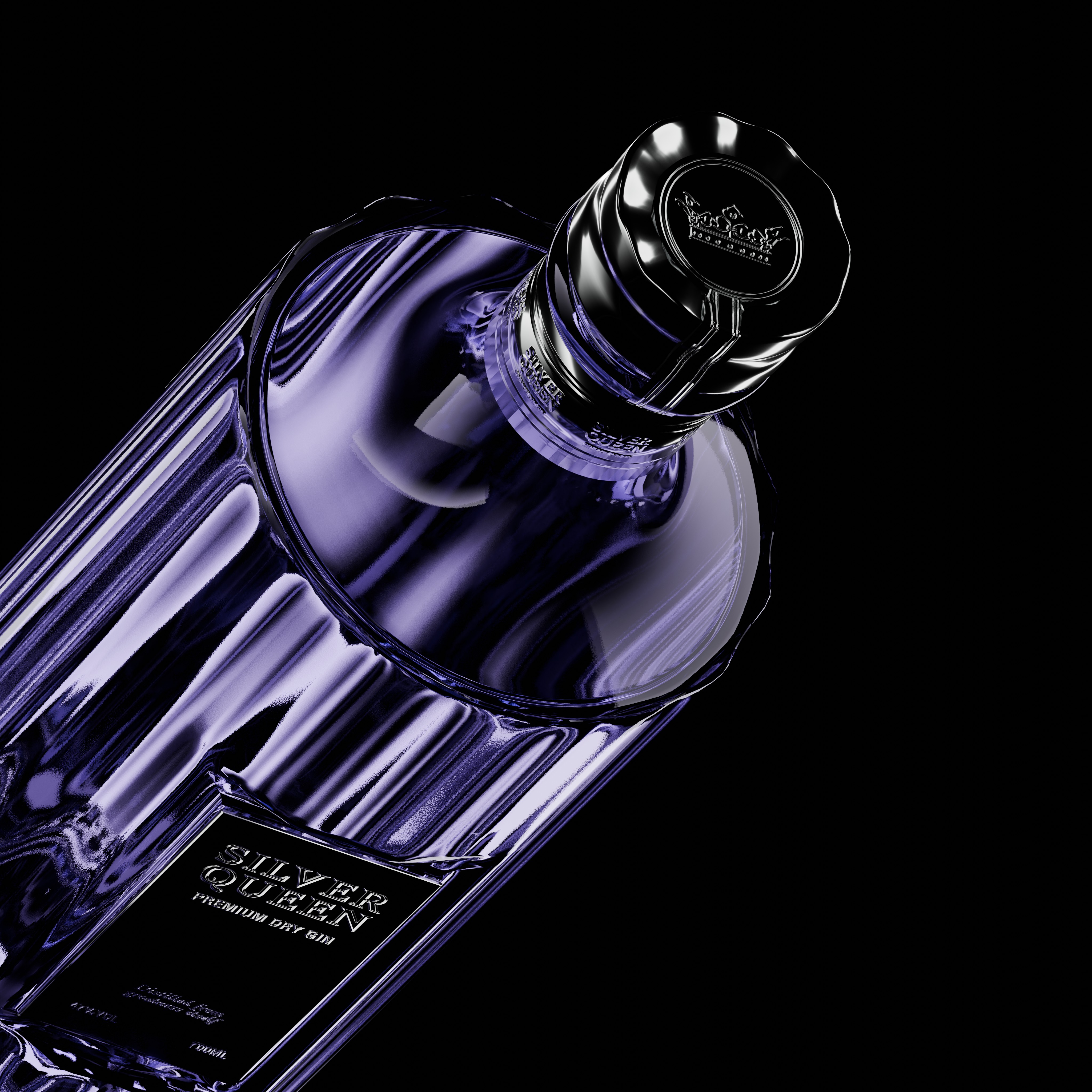 Close up sur le bouchon de la bouteille