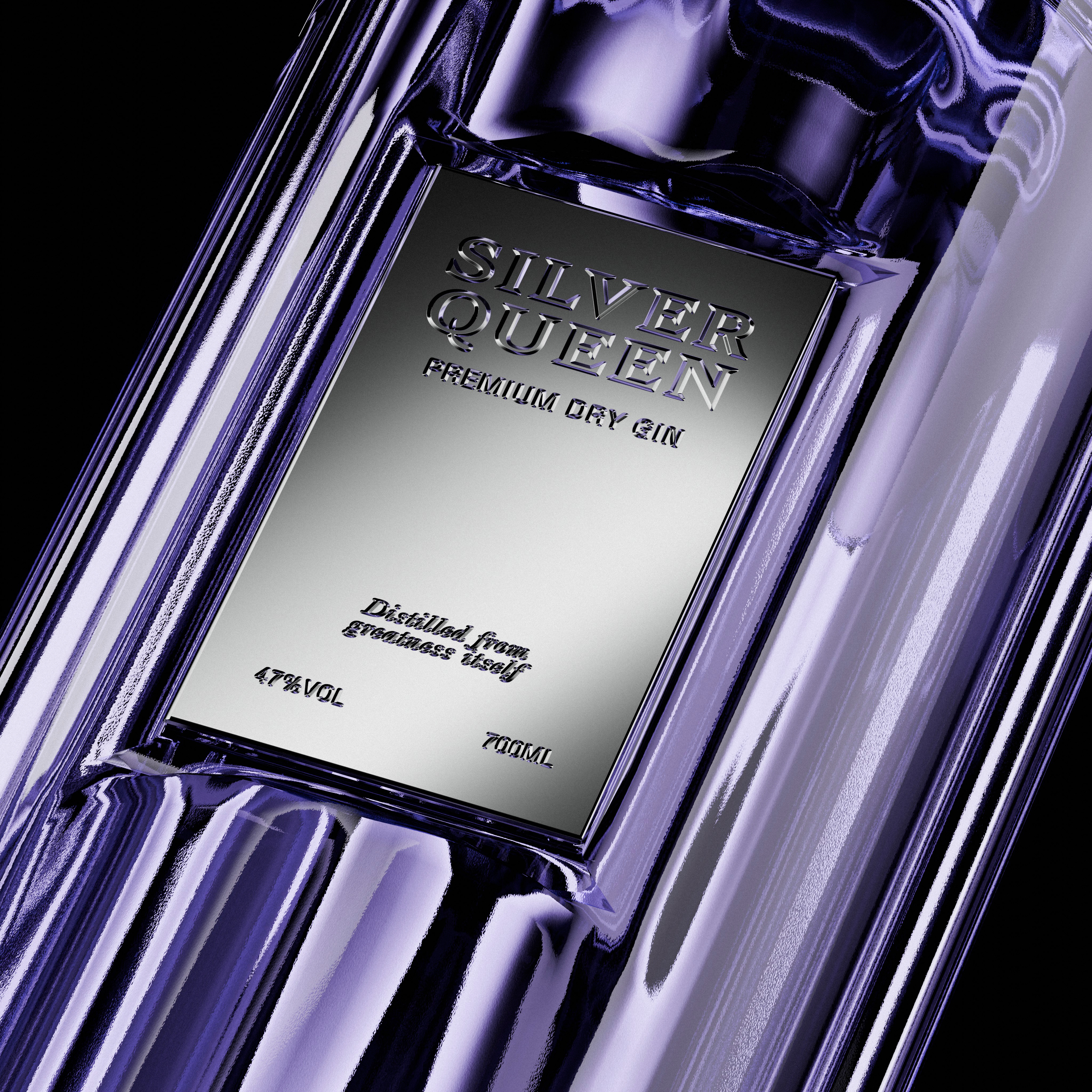 Close up sur le label métalique